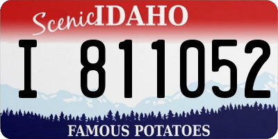 ID license plate I811052