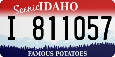 ID license plate I811057