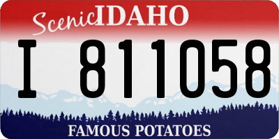 ID license plate I811058