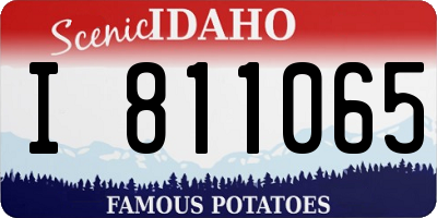ID license plate I811065
