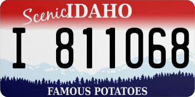 ID license plate I811068