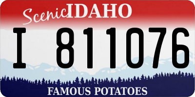 ID license plate I811076