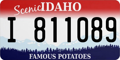 ID license plate I811089