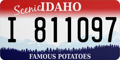 ID license plate I811097