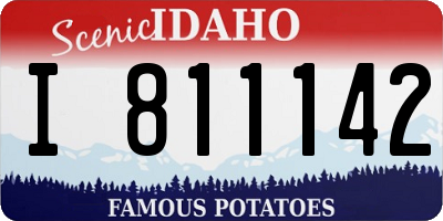 ID license plate I811142