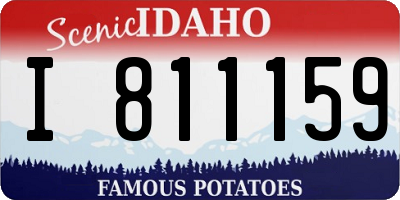 ID license plate I811159