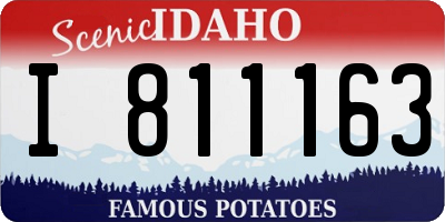 ID license plate I811163