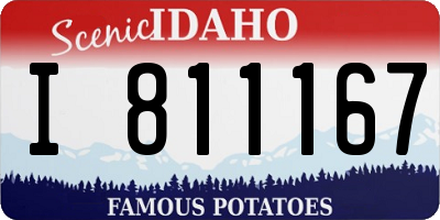 ID license plate I811167