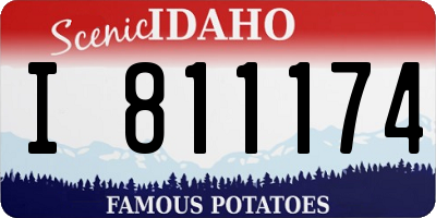 ID license plate I811174