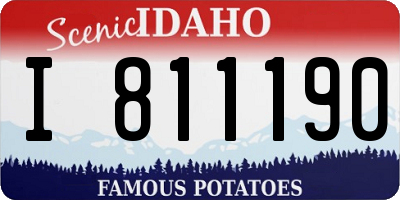 ID license plate I811190
