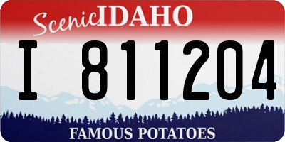 ID license plate I811204