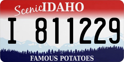 ID license plate I811229