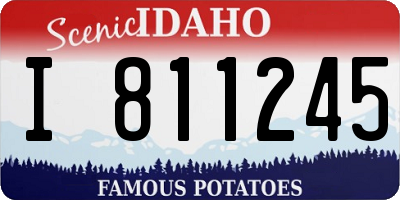ID license plate I811245
