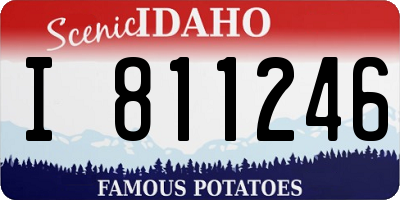 ID license plate I811246