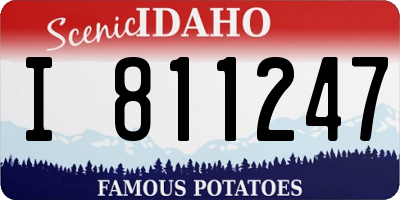ID license plate I811247