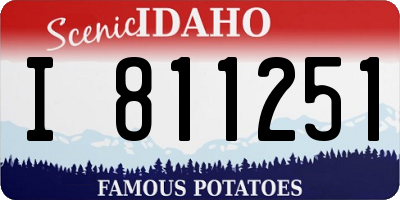 ID license plate I811251