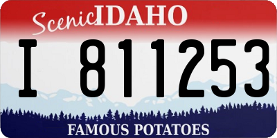ID license plate I811253