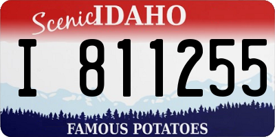 ID license plate I811255