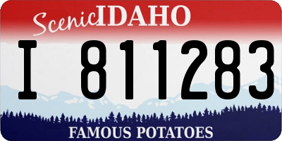 ID license plate I811283