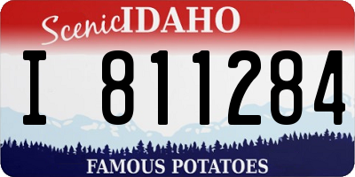 ID license plate I811284