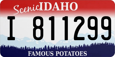 ID license plate I811299