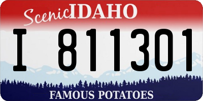 ID license plate I811301