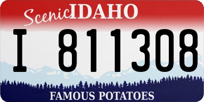 ID license plate I811308