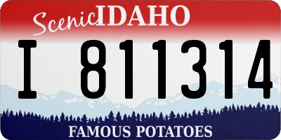 ID license plate I811314