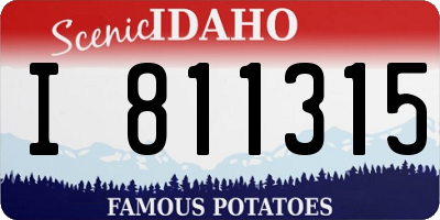 ID license plate I811315