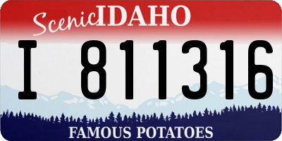 ID license plate I811316