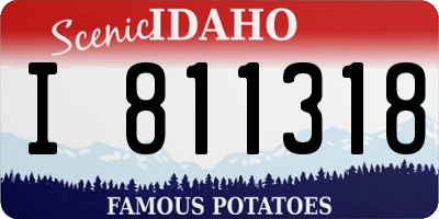 ID license plate I811318