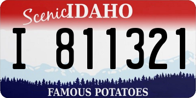 ID license plate I811321
