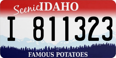 ID license plate I811323