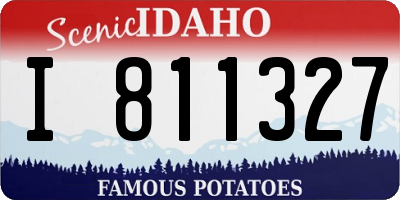 ID license plate I811327