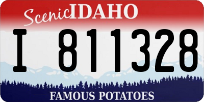ID license plate I811328