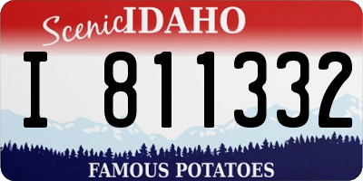 ID license plate I811332
