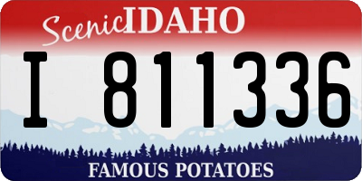 ID license plate I811336