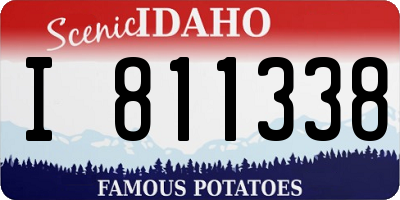 ID license plate I811338
