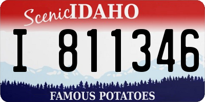 ID license plate I811346