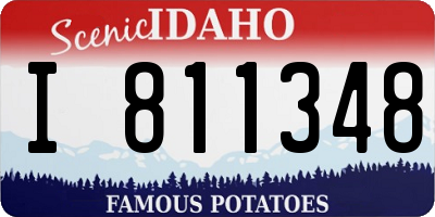 ID license plate I811348
