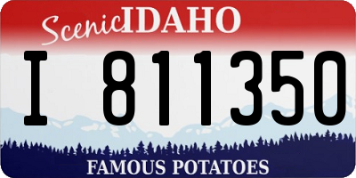 ID license plate I811350