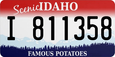 ID license plate I811358