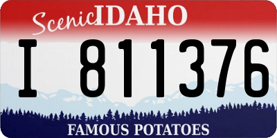 ID license plate I811376