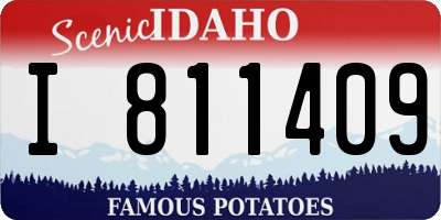 ID license plate I811409