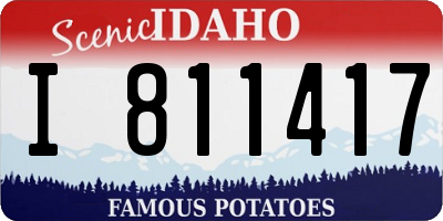 ID license plate I811417