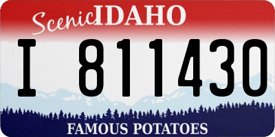 ID license plate I811430