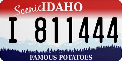 ID license plate I811444