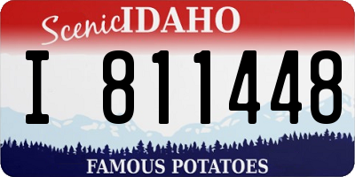 ID license plate I811448