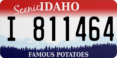 ID license plate I811464