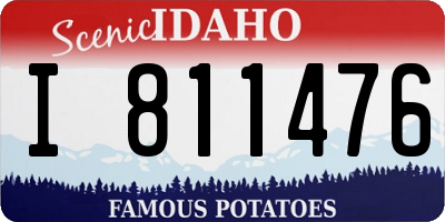 ID license plate I811476